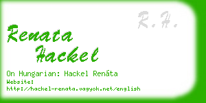renata hackel business card